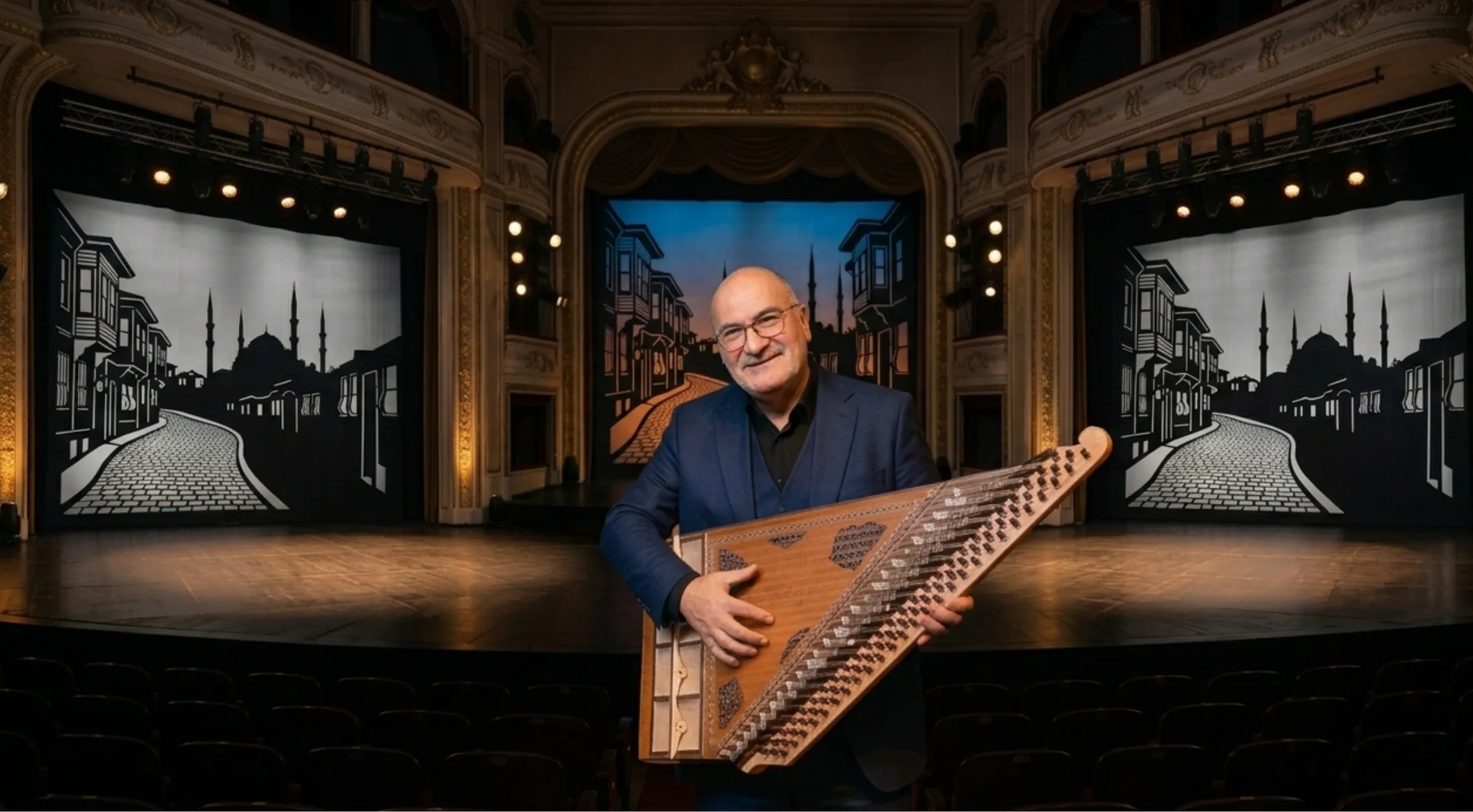 Dr. Ender Özdemir, elinde kanunuyla sahnede